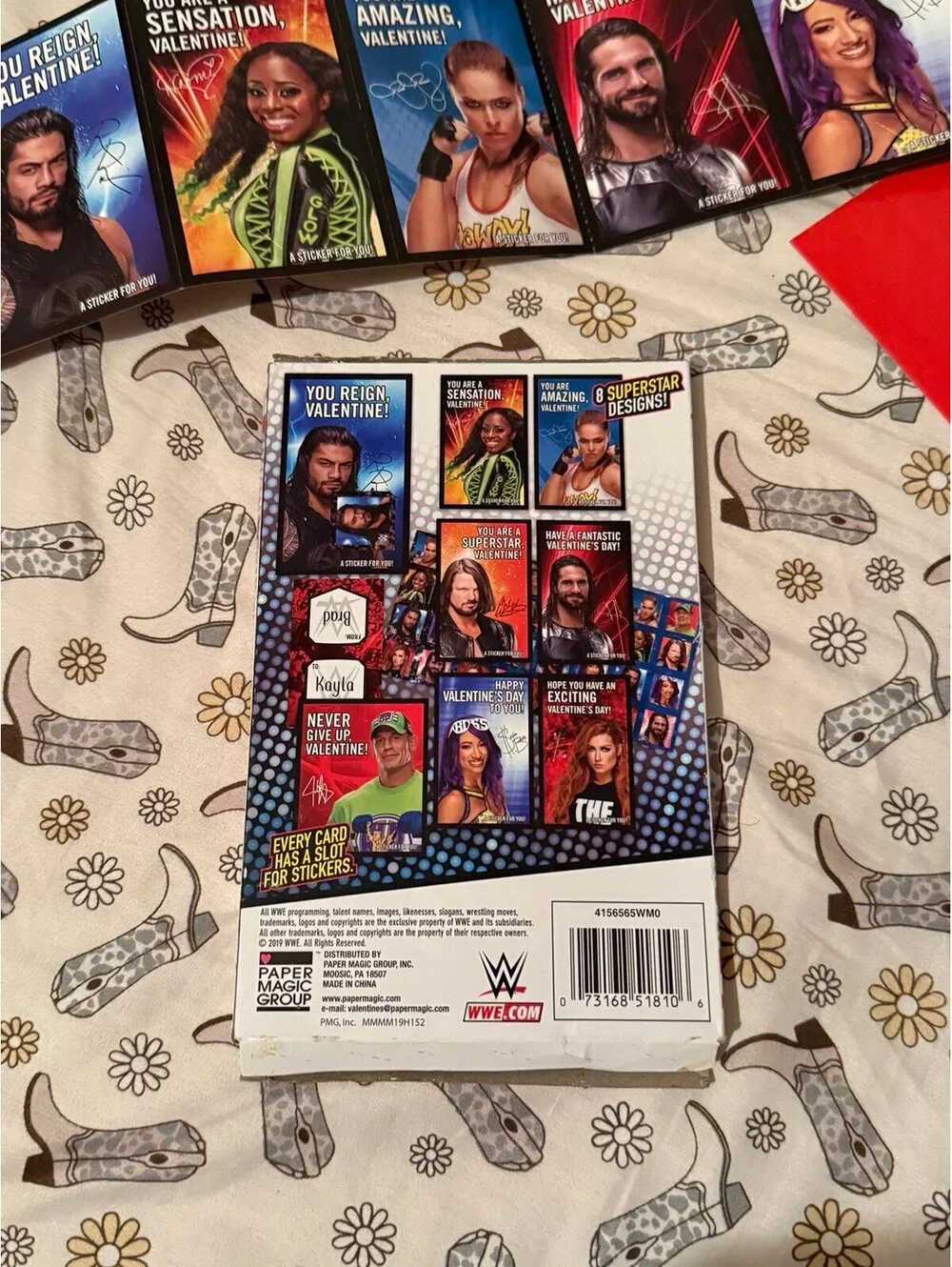 WWE Valentines Cards